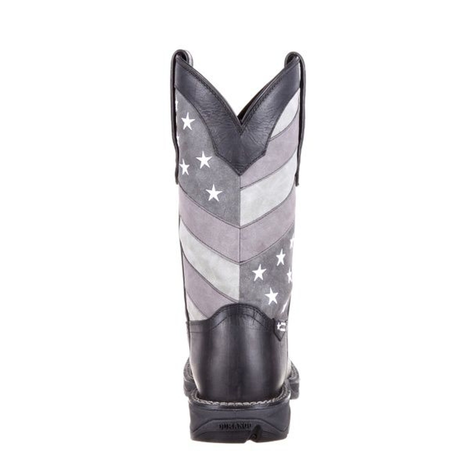 Rebel Durango Mens Sq Faded Blk Flag Boots
