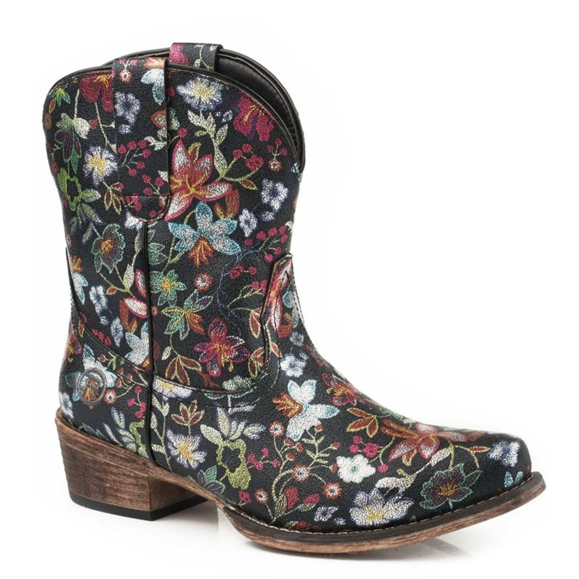 Roper Ladies Ingrid Snip Toe Black Boots