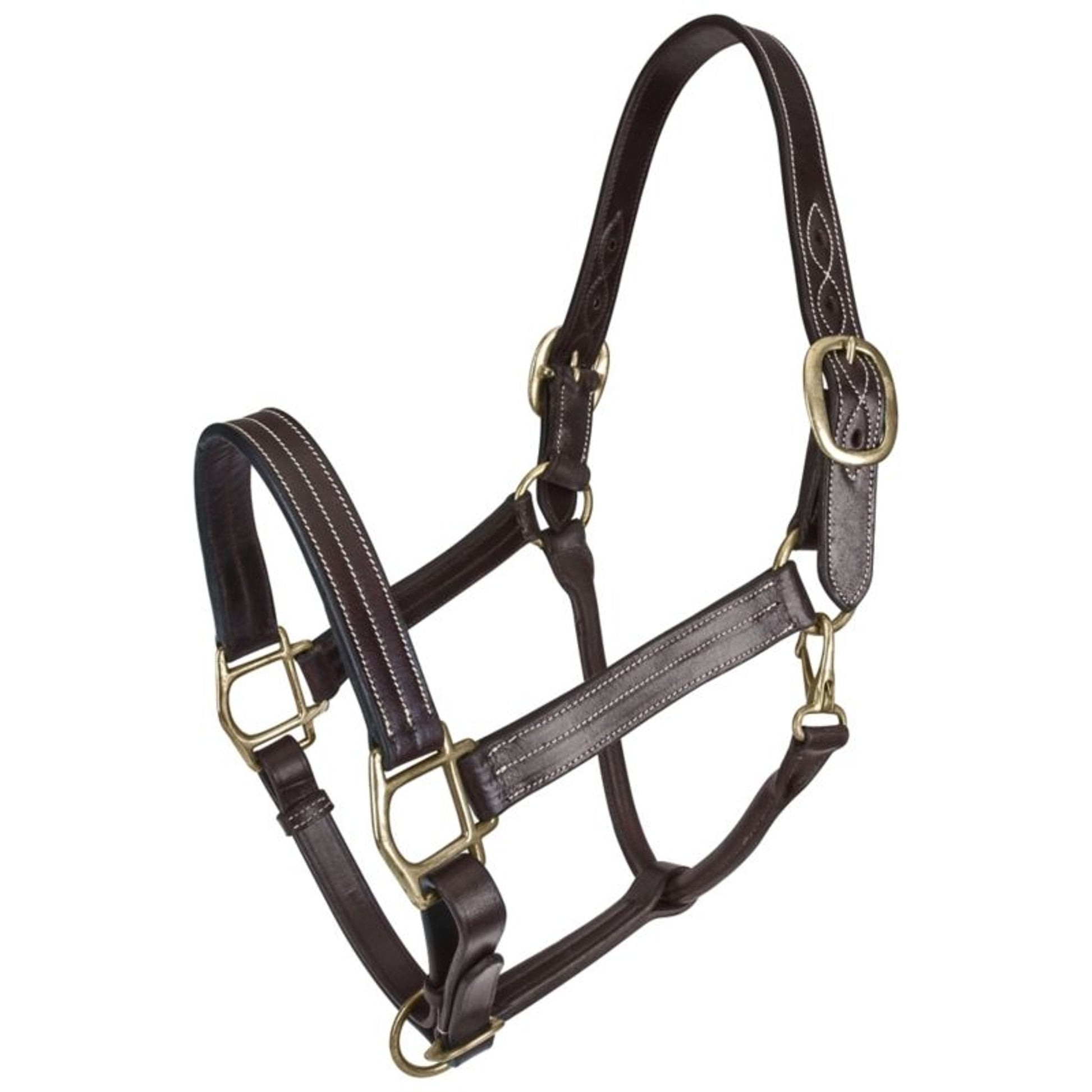 Gatsby Classic Triple Stitch Leather Halter
