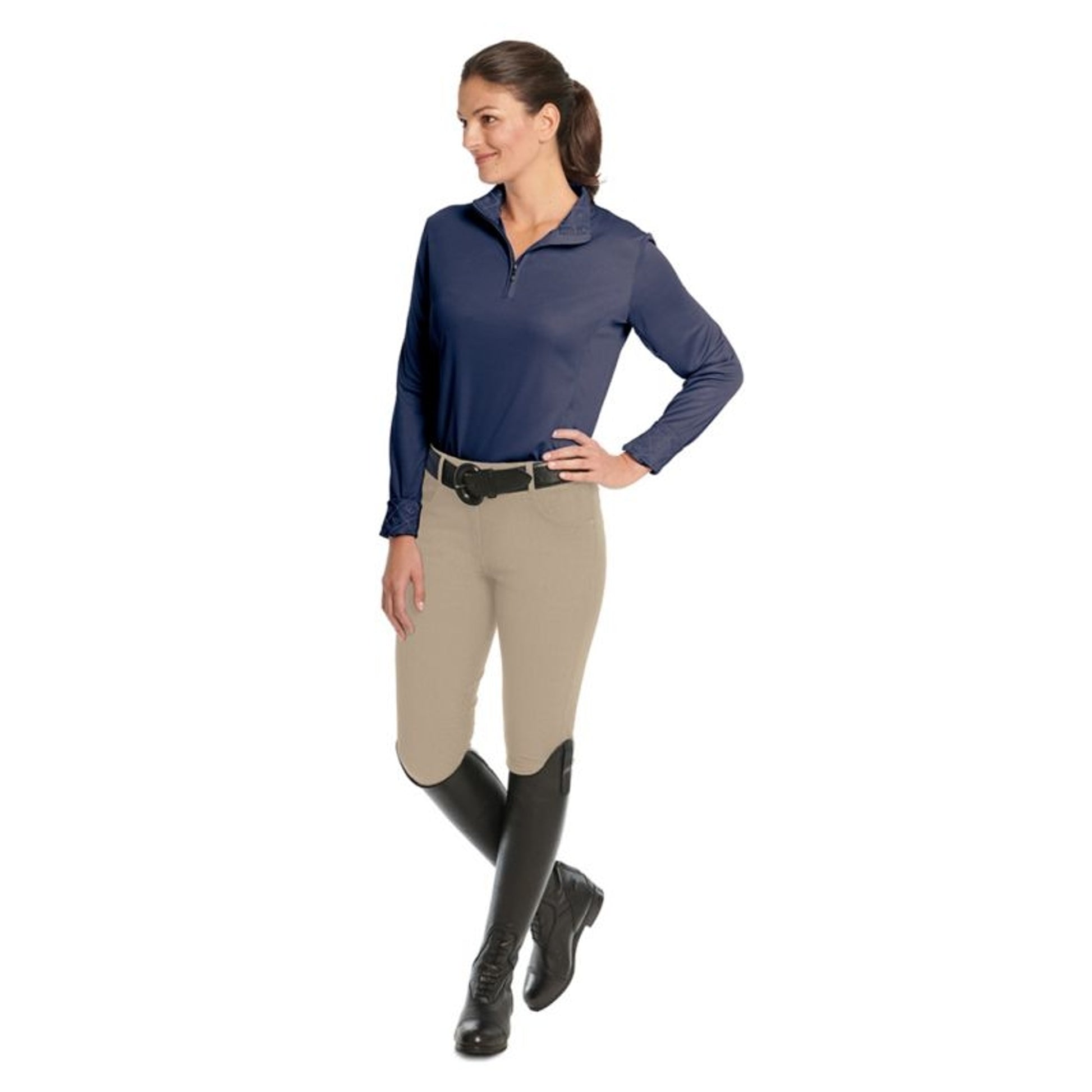 Ovation Ladies Euro Melange Knee Breech
