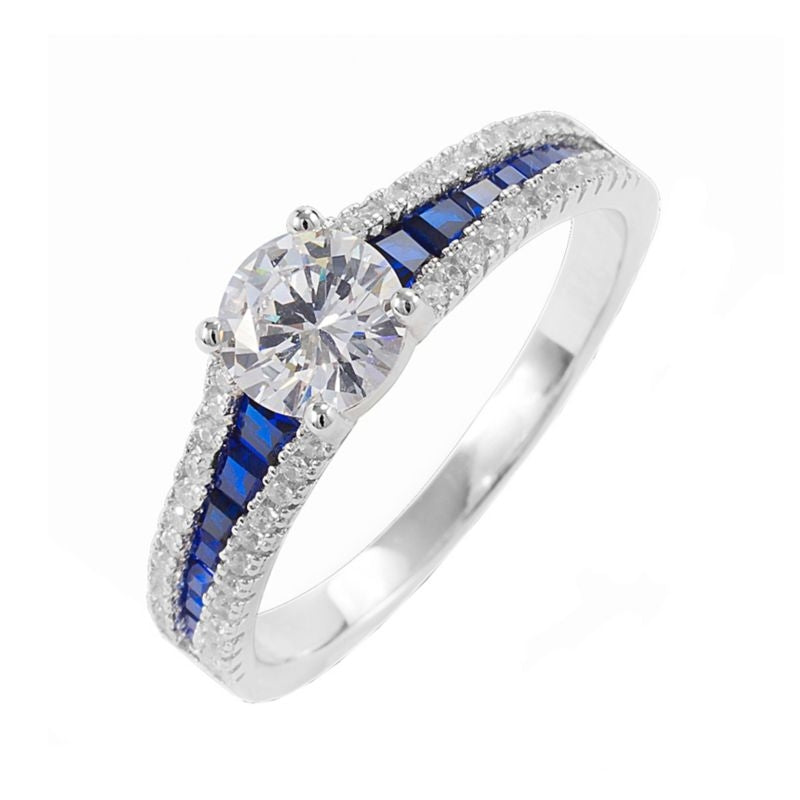Kelly Herd Blue Spinel Engagement Ring