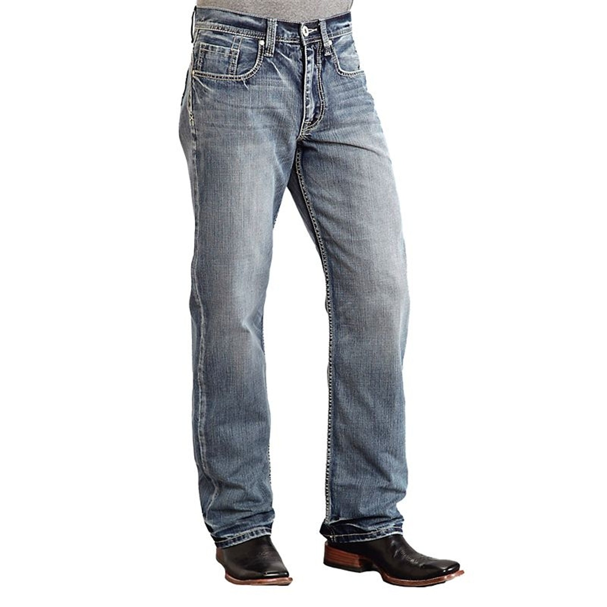 Stetson Mens Pieced Back Pocket Jeans