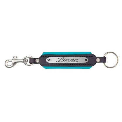 Perri's Personalized Padded Leather Keychain