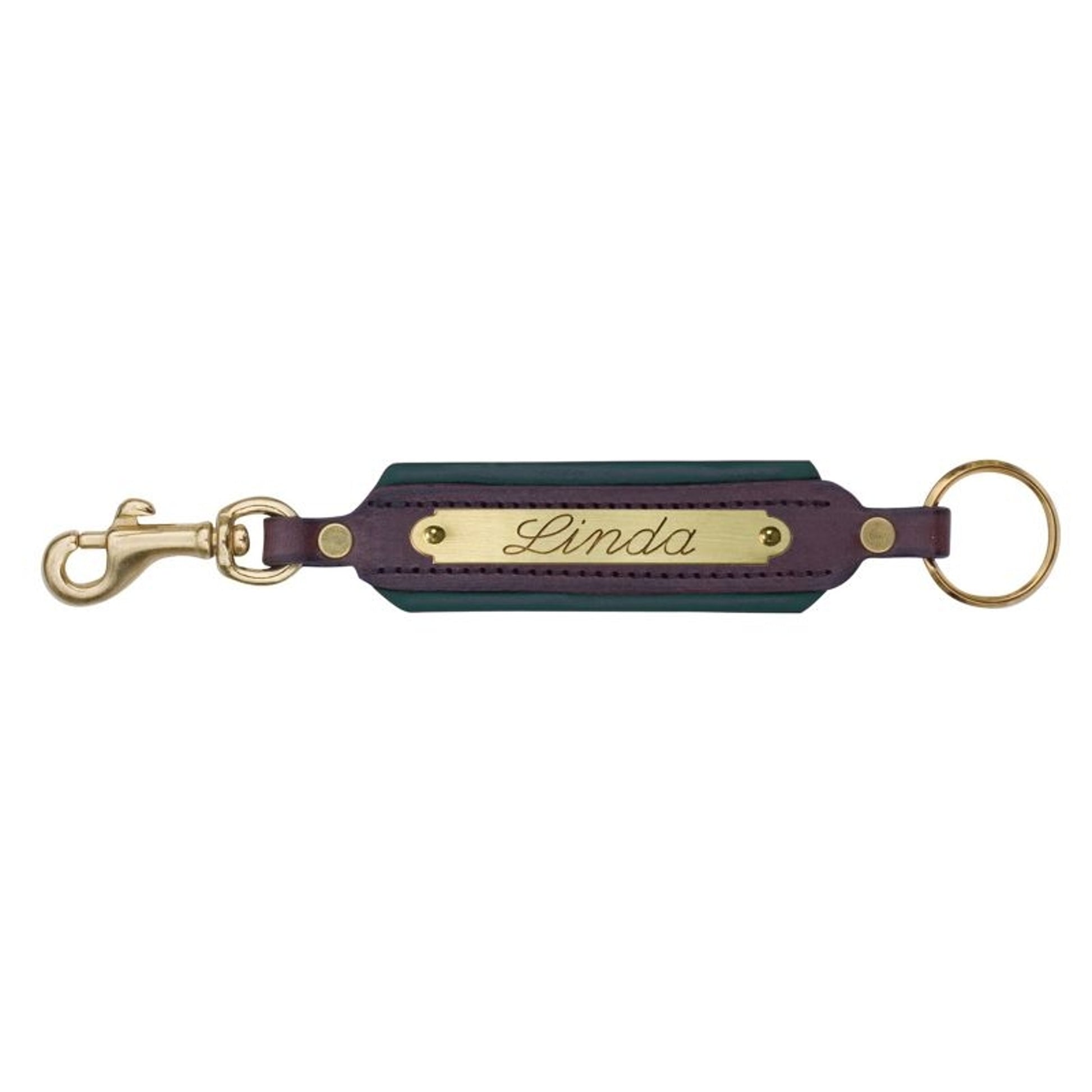 Perri's Personalized Padded Leather Keychain