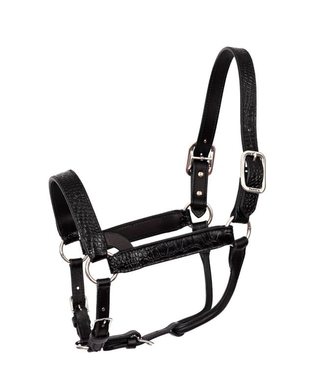 Perris Crocodile Embossed Show Halter