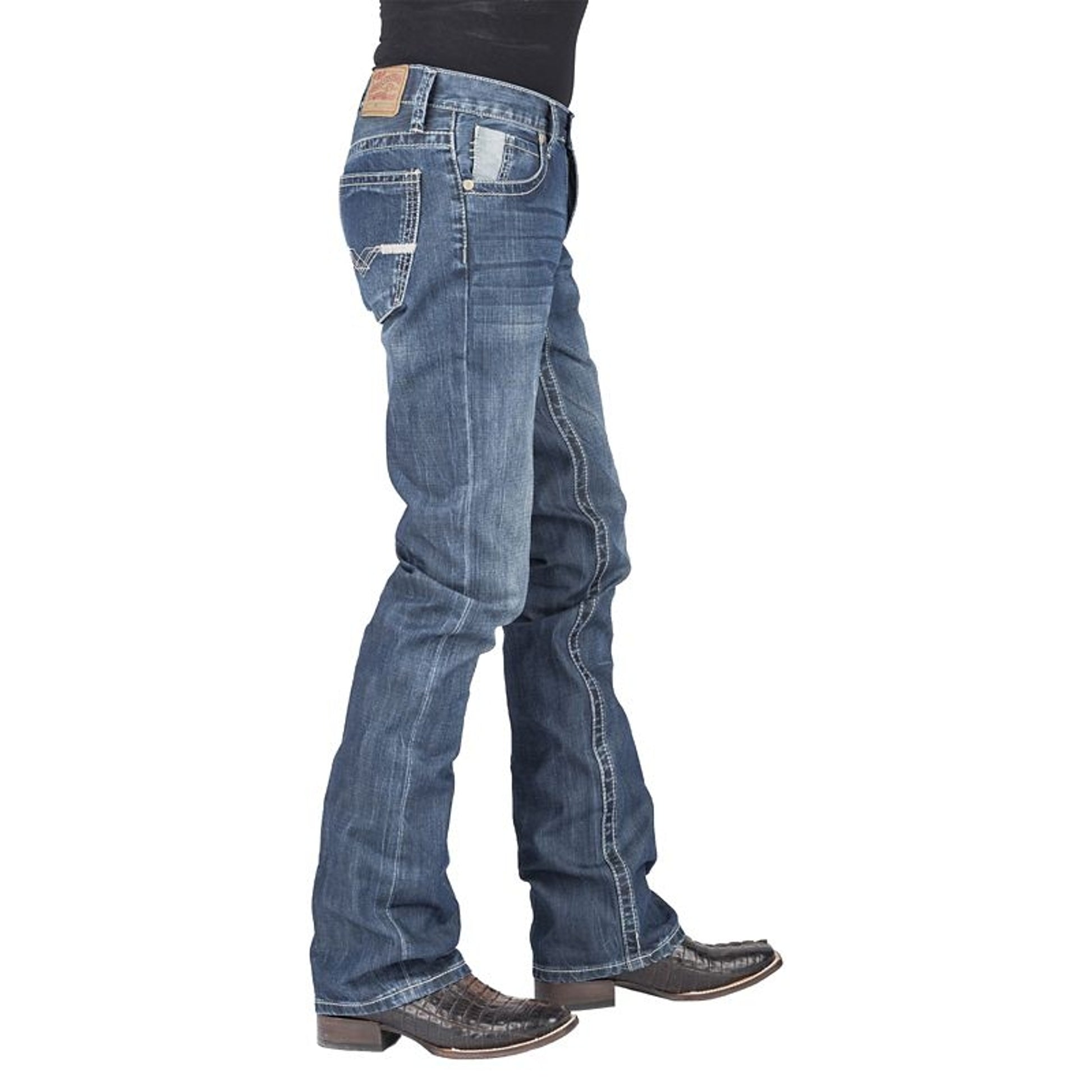 Stetson Mens V Deco Reverse Coin Pkt Jeans