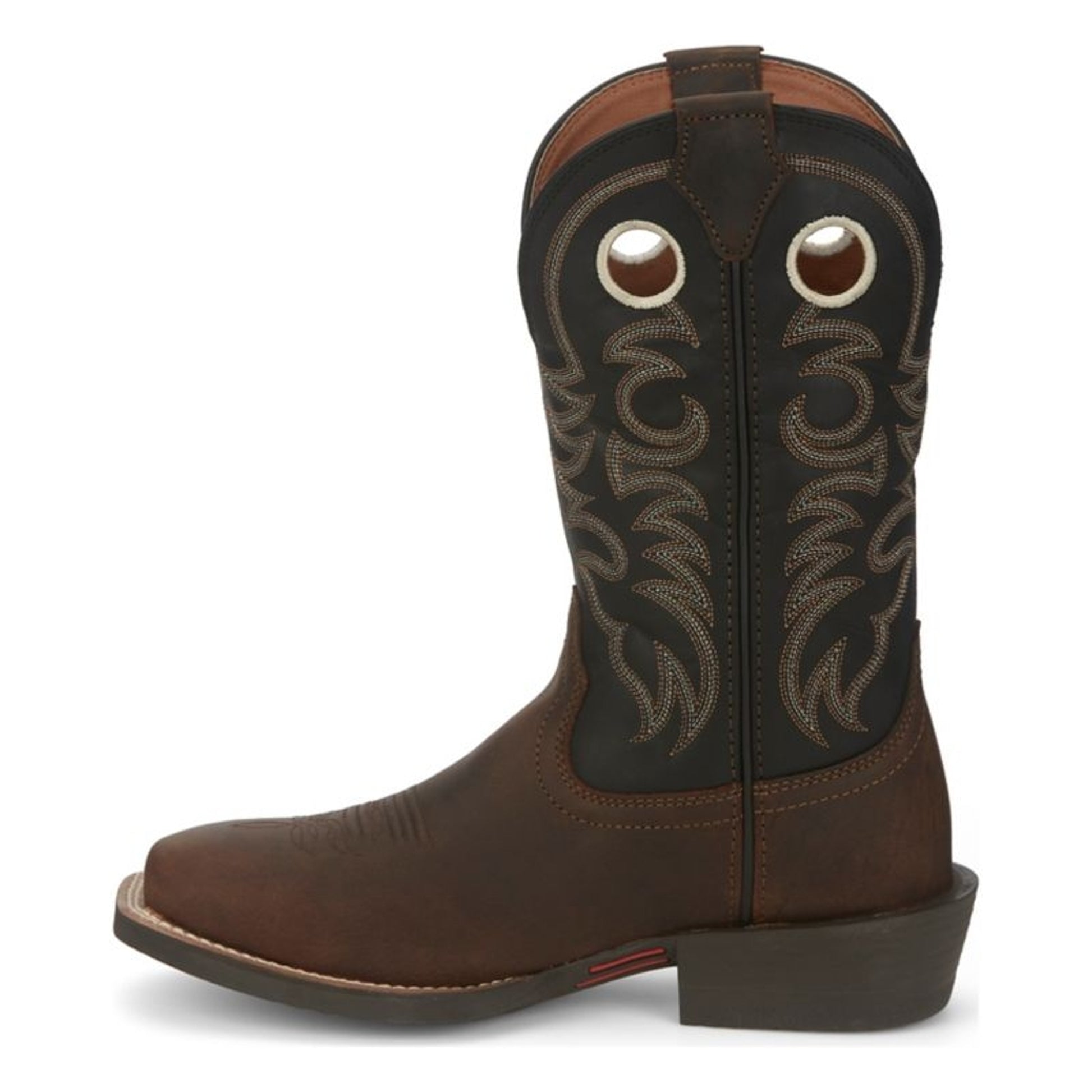 Justin Mens Stempede Sq Toe Boots