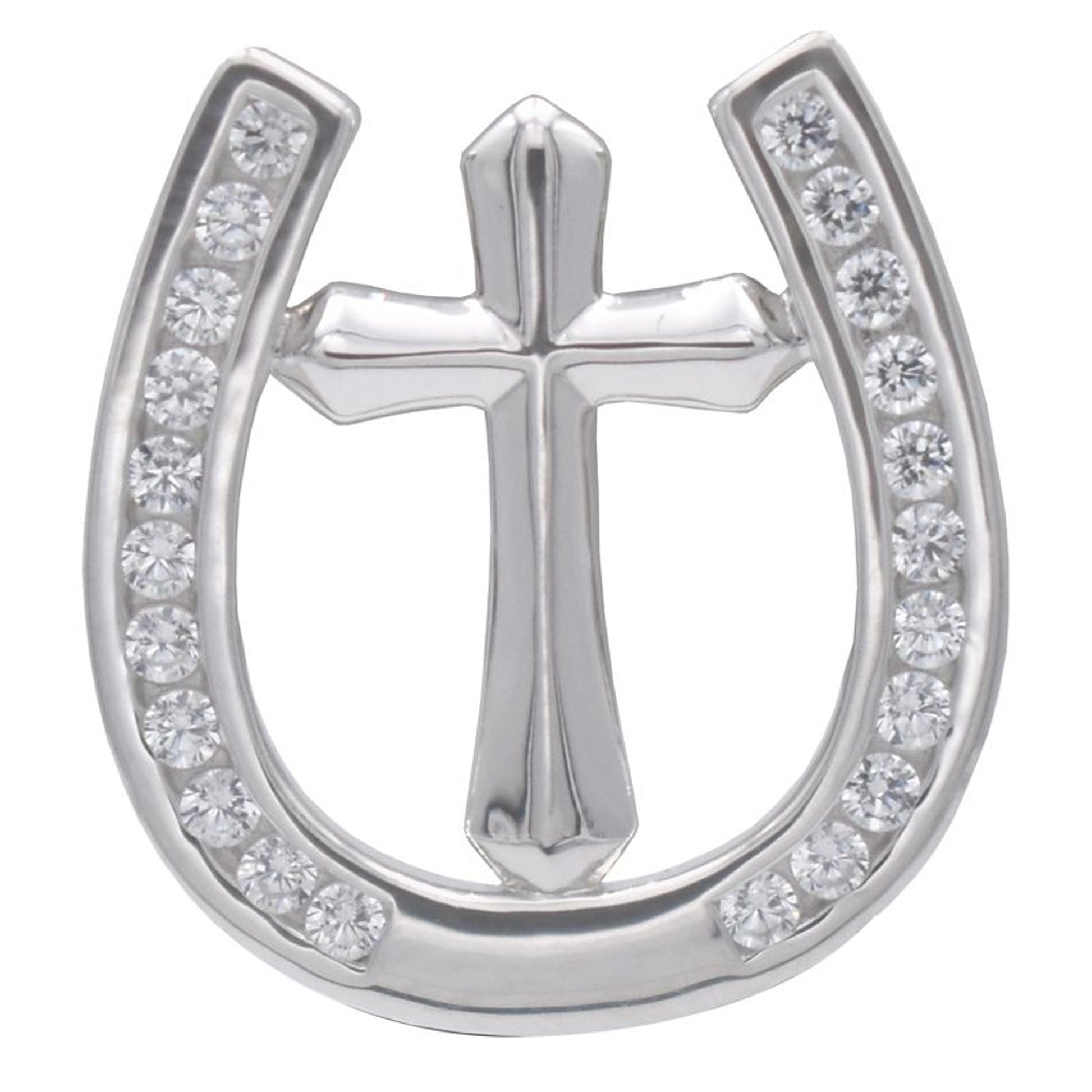 Kelly Herd Horseshoe Cross Tie Tack