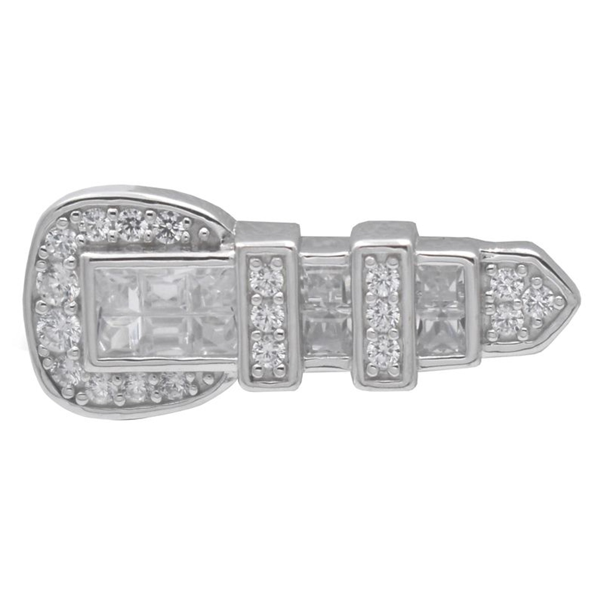 Kelly Herd Clear Ranger Style Buckle Tie Tack
