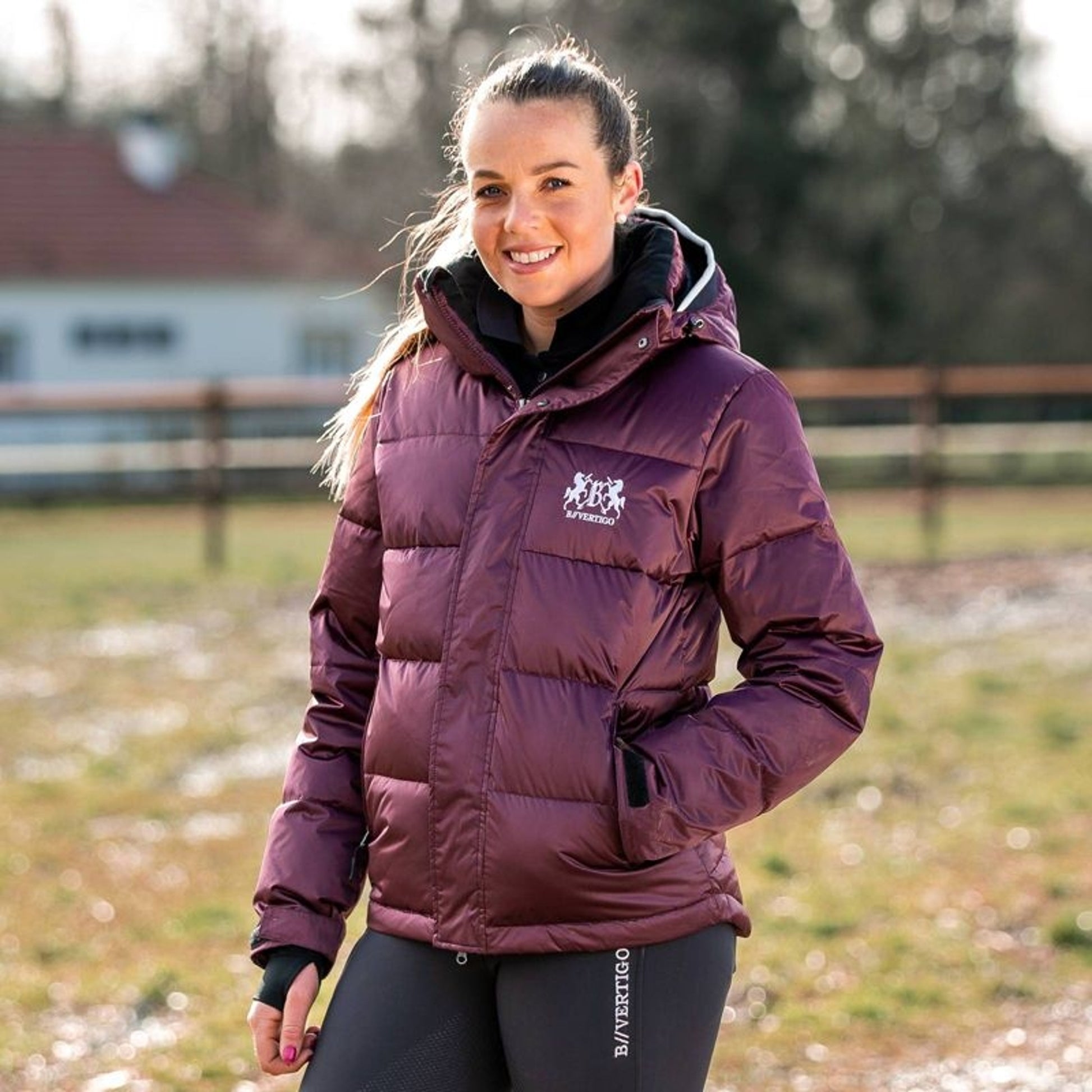 B Vertigo Kennedy Unisex Down Jacket Large Scarab