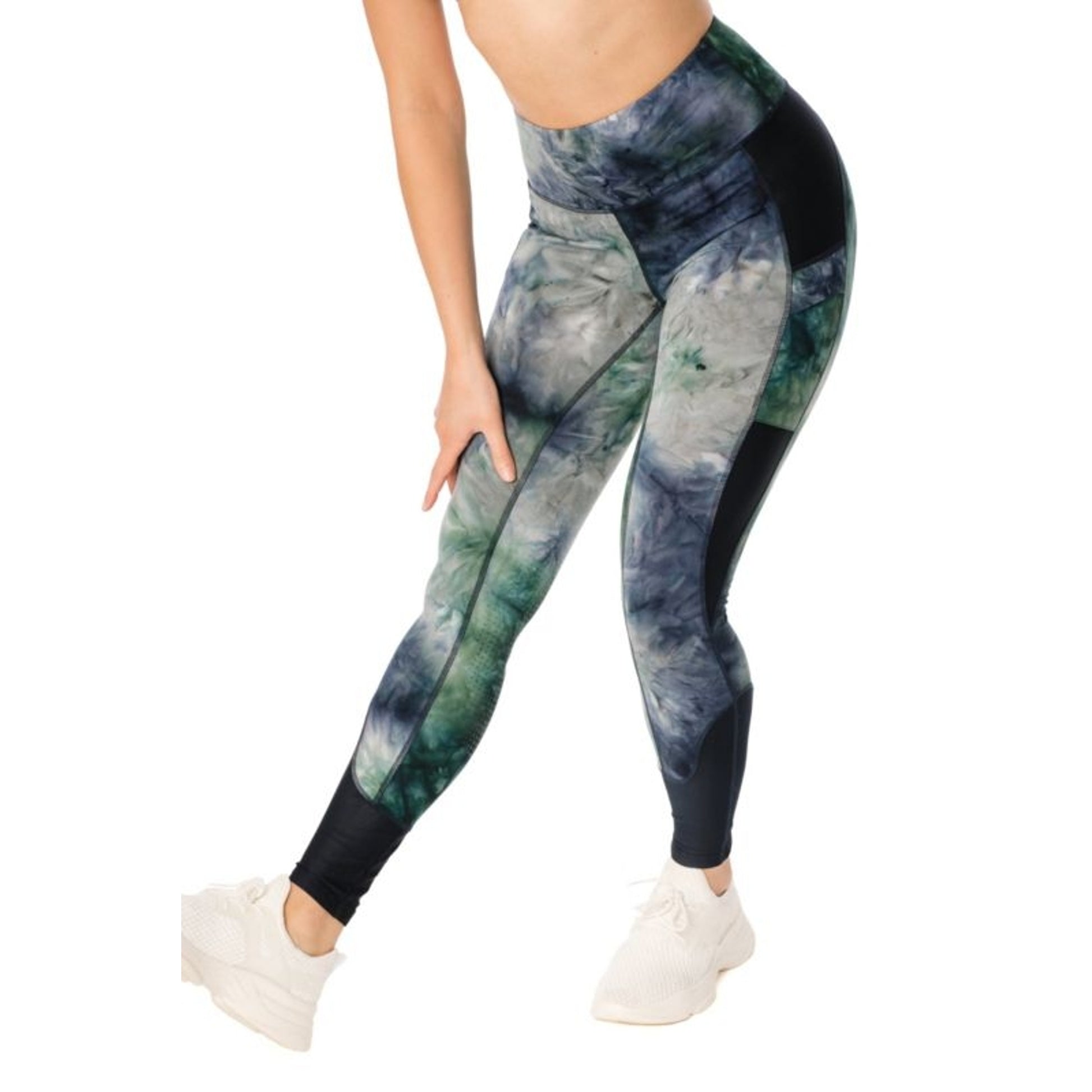 Horseware Ladies Silcon Riding Tights Large Green/