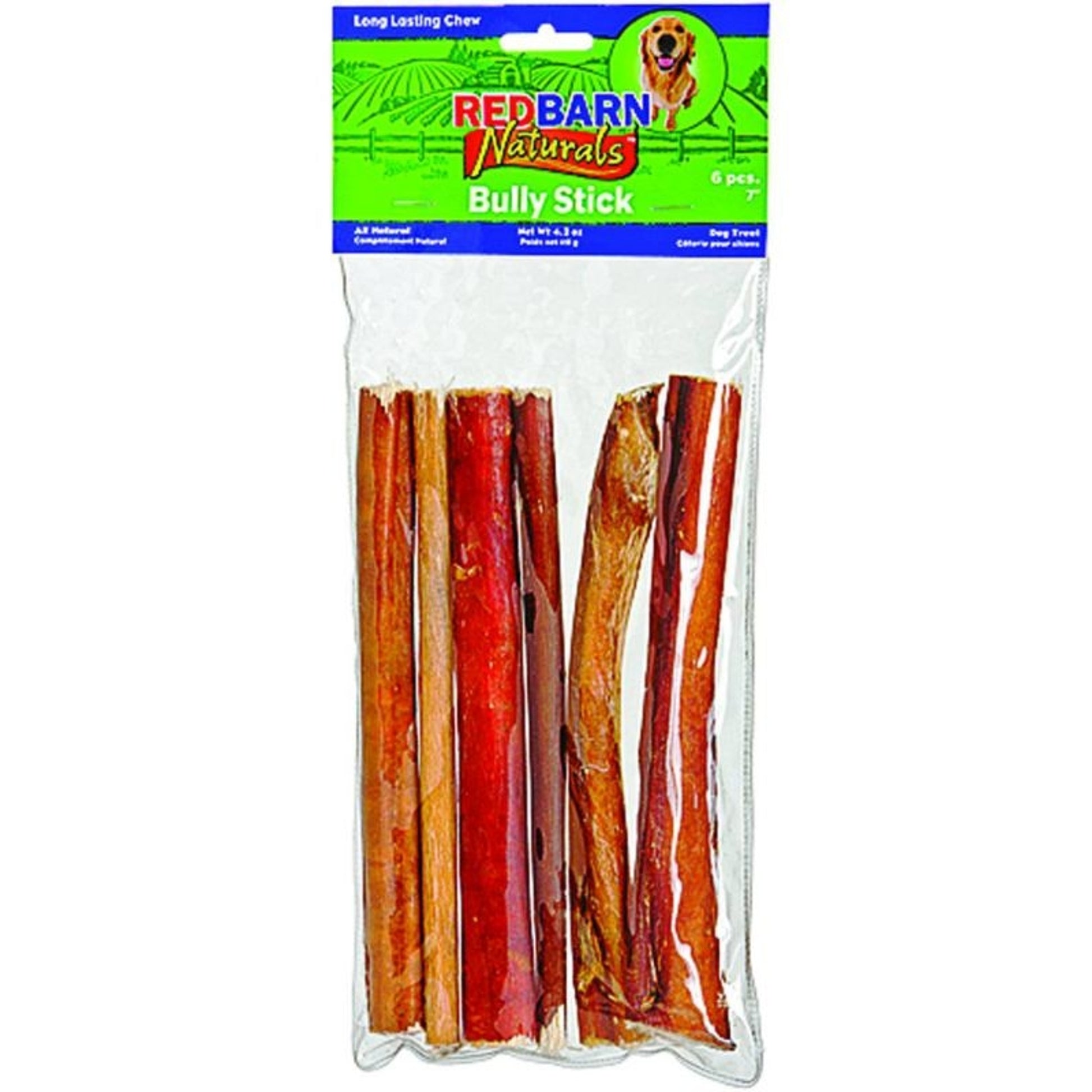 Red Barn Natural Bully Sticks 7/6 Pack