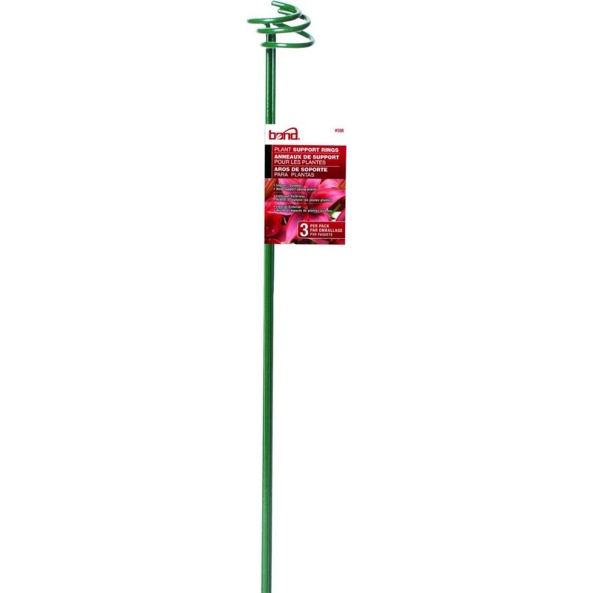 Plant Support Rings 24c/3 pk Green