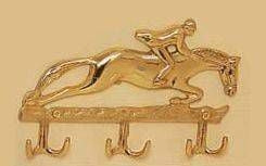 Horse Fare Jumper Key RackBrass