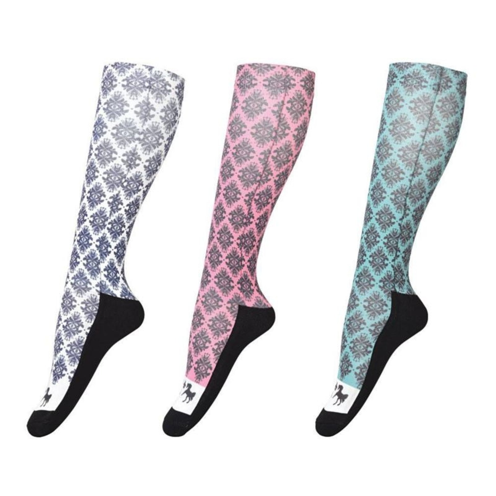 Equine Couture Tara Technical Socks 3pk White