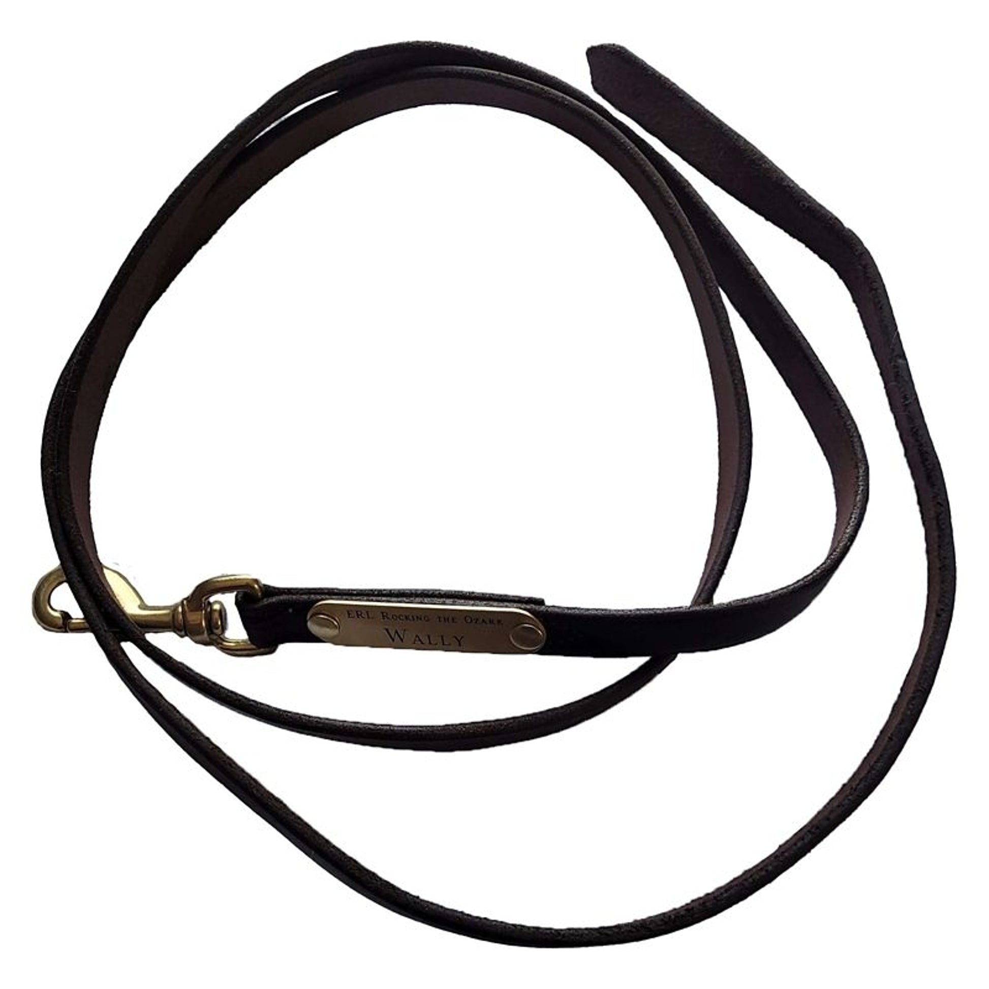Ozark Personalized Leather Lead