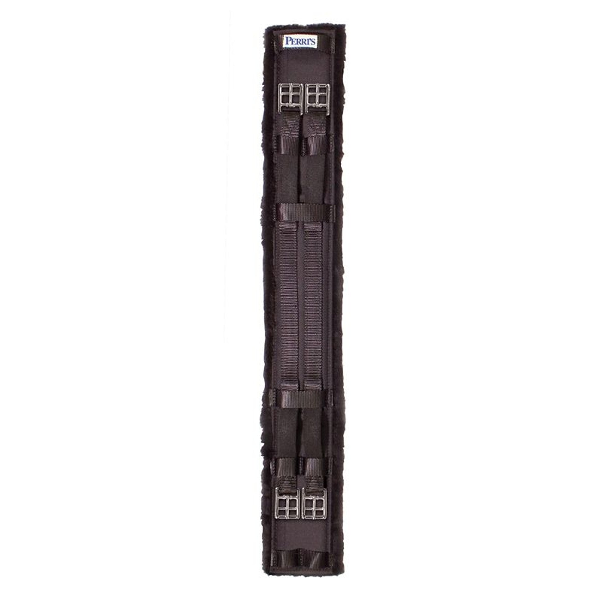 Perris Black Cotton/Fleece Dressage Girth