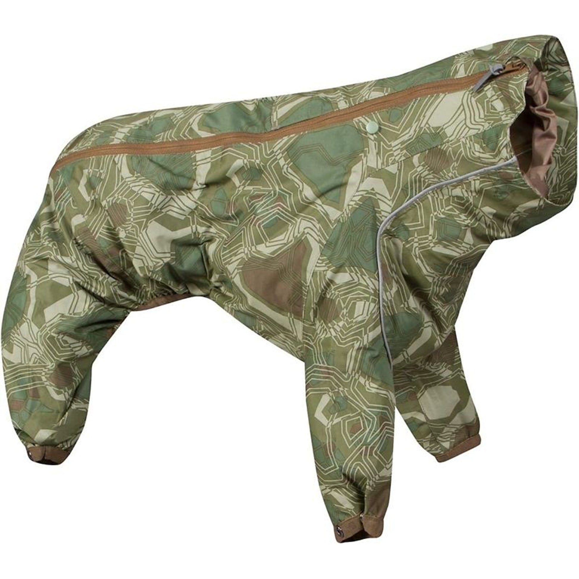 Hurtta Green Camo Downpour Dog Suit
