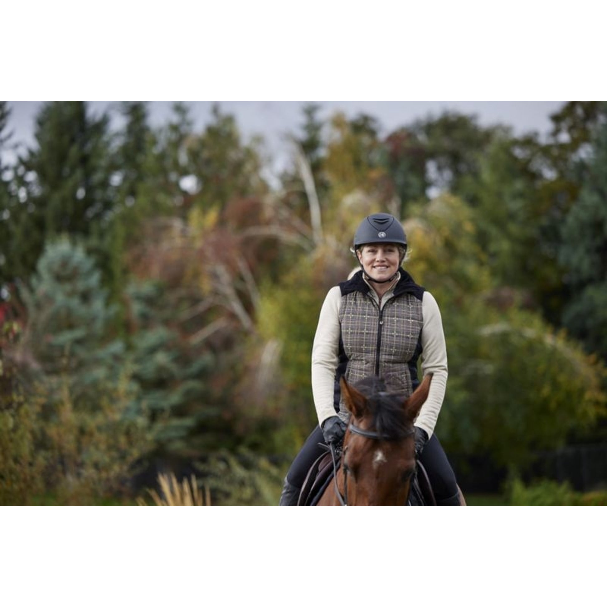 Kerrits Ladies Bits of Plaid Quilted Vest