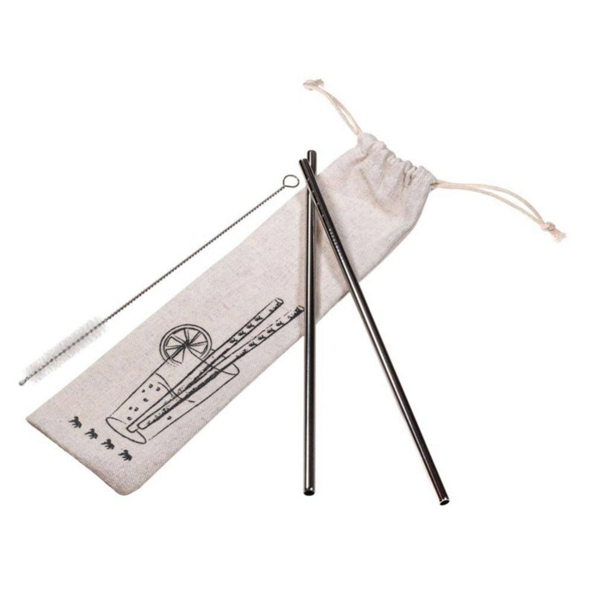 Kelley Metal Drinking Straw Set Horses