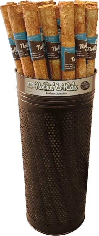 Nothin To Hide Xl Roll Dog Chews Display Beef 24pc