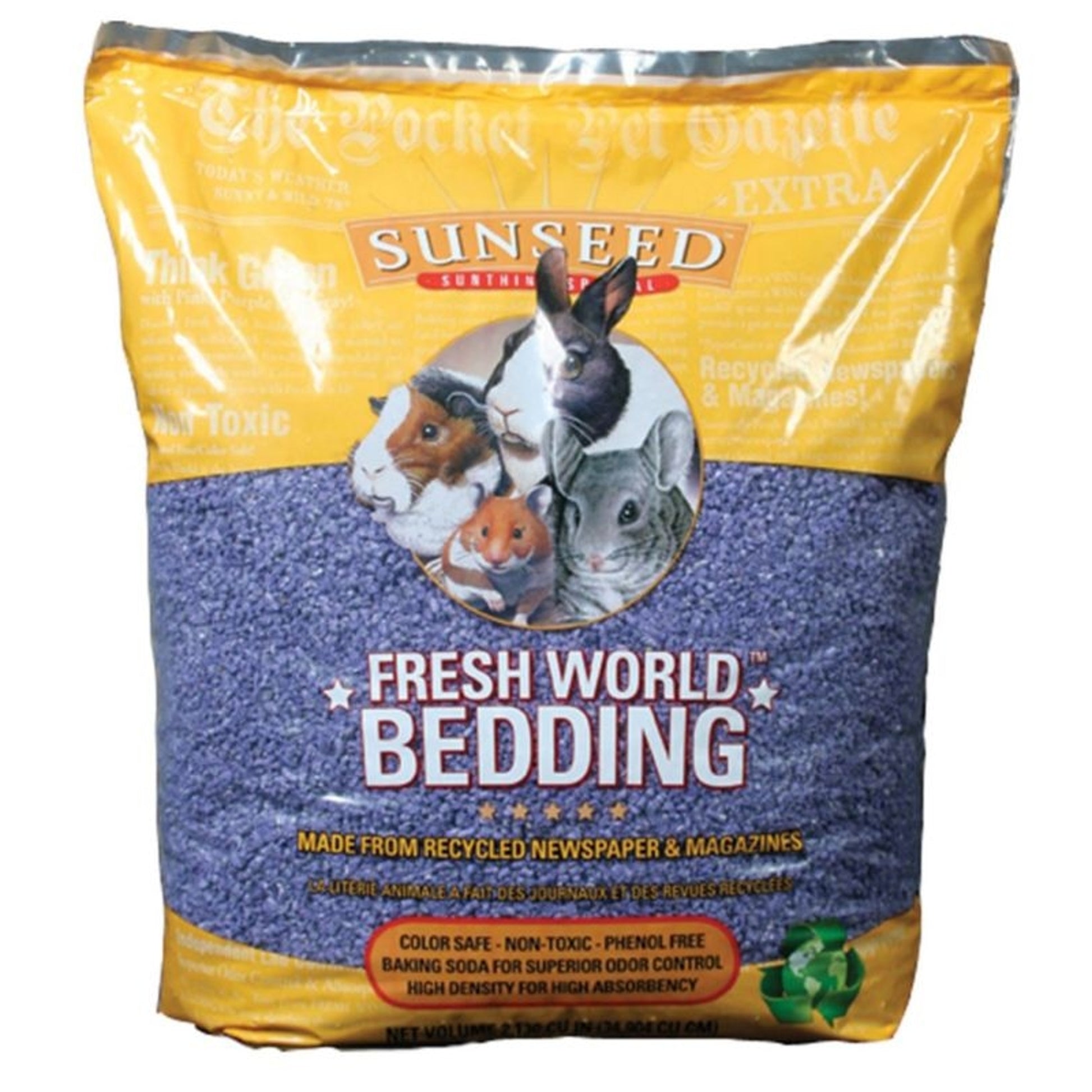Sunseed Fresh World Bedding 975 Cubic Inch Purple