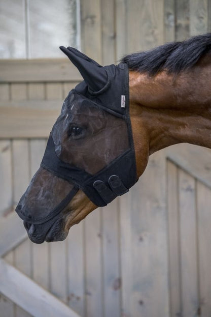 Defender Long Nose Fly Mask with Ears