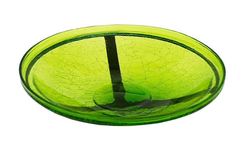 14In Crackle Glass Bowl