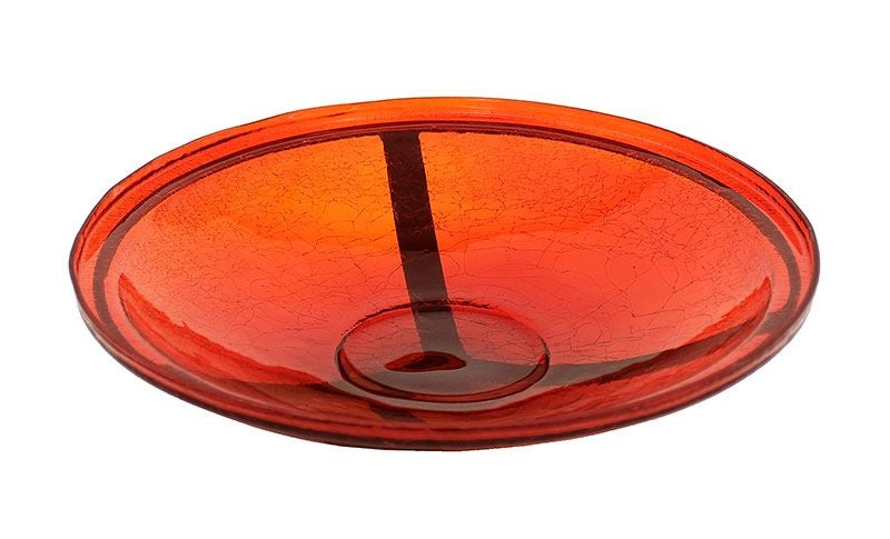 14In Crackle Glass Bowl