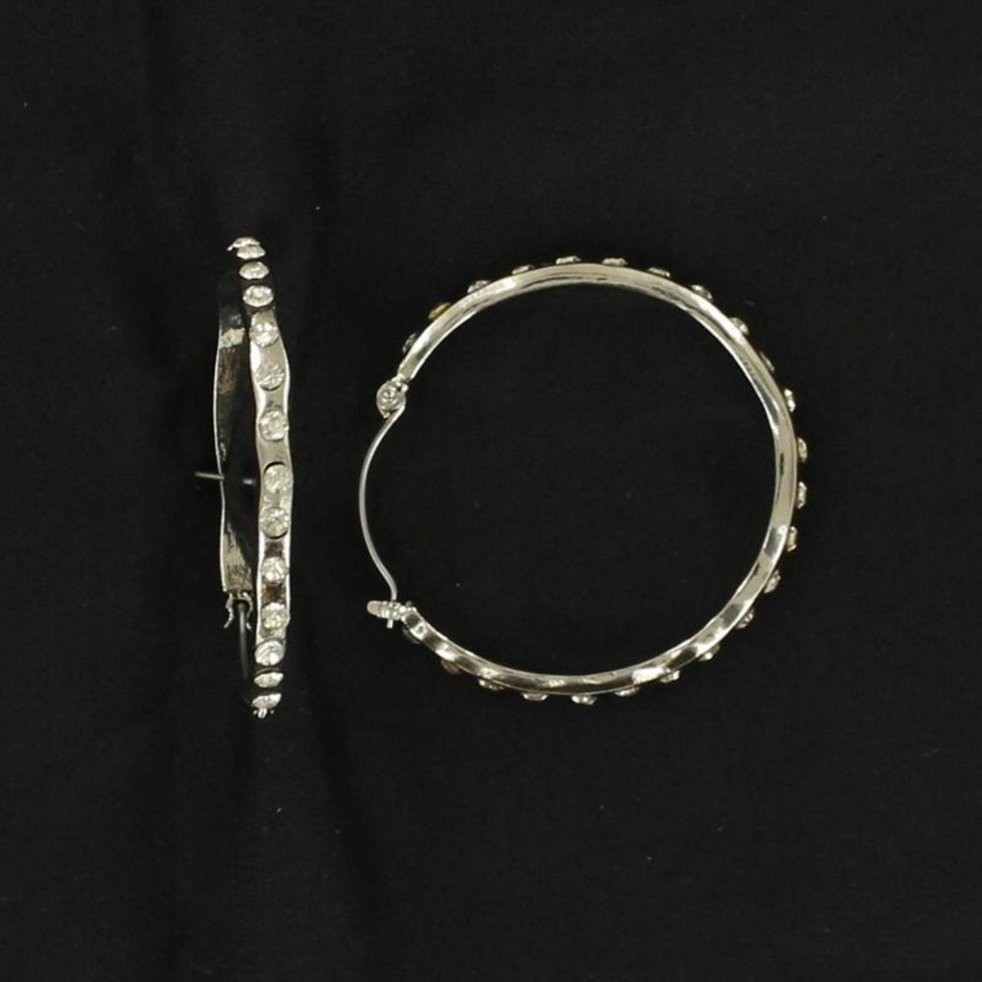 Blazin Roxx Hoop Crystal Earrings