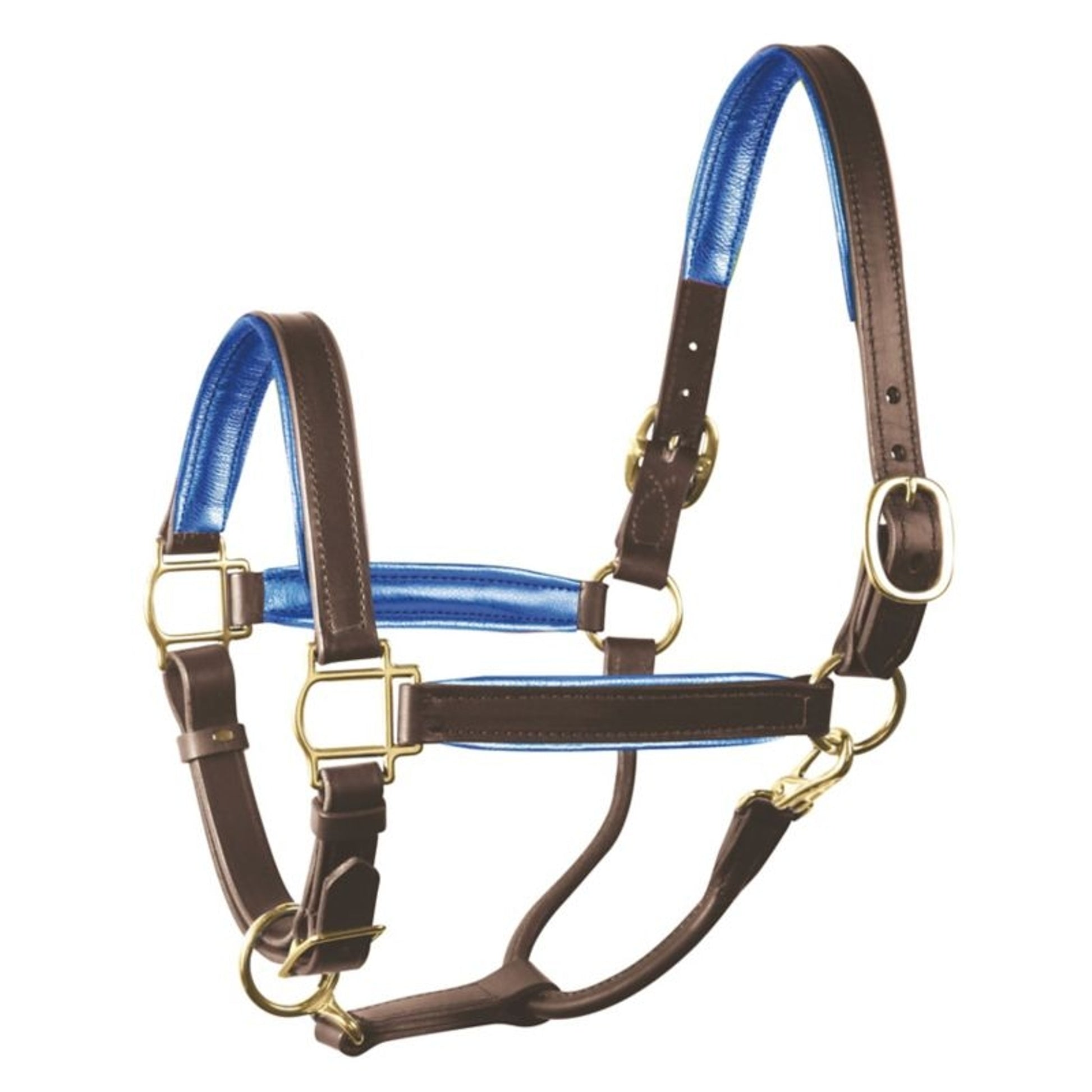 Perri's Soft Metallic Padded Leather Halter