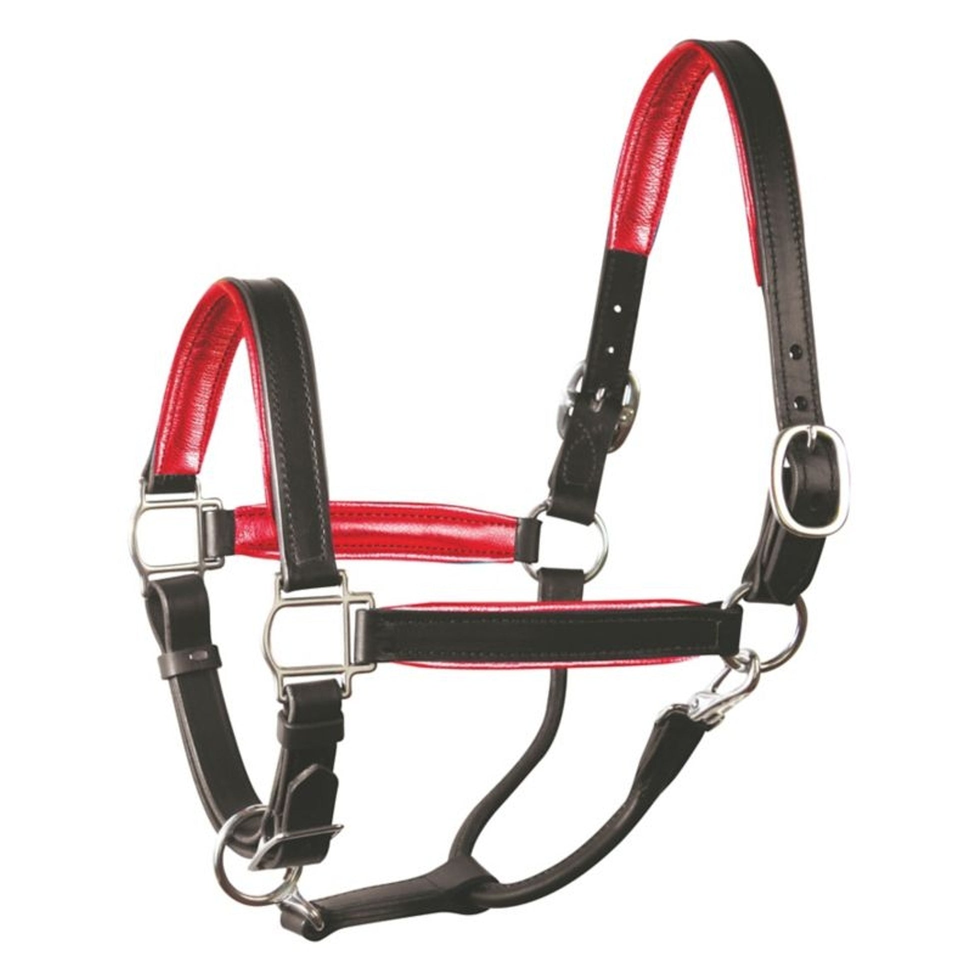 Perri's Soft Metallic Padded Leather Halter