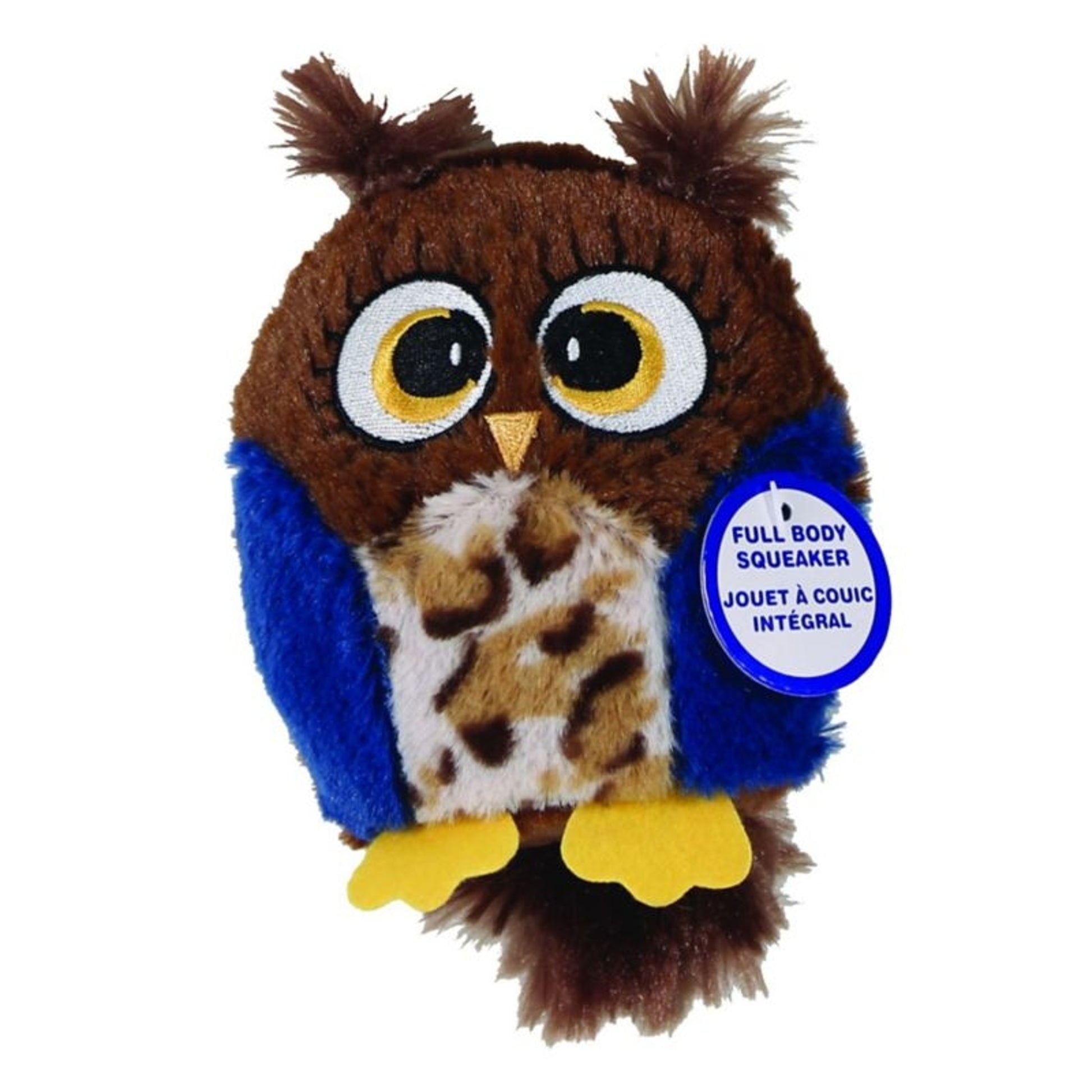 SPOT Hoots Full-Body Squeaker Dog Toy