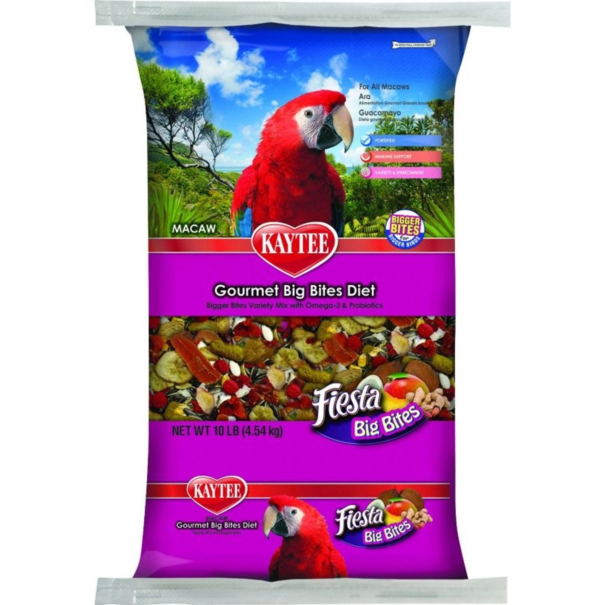 Kaytee Fiesta Gourmet Big Bites Diet Macaws 10lb