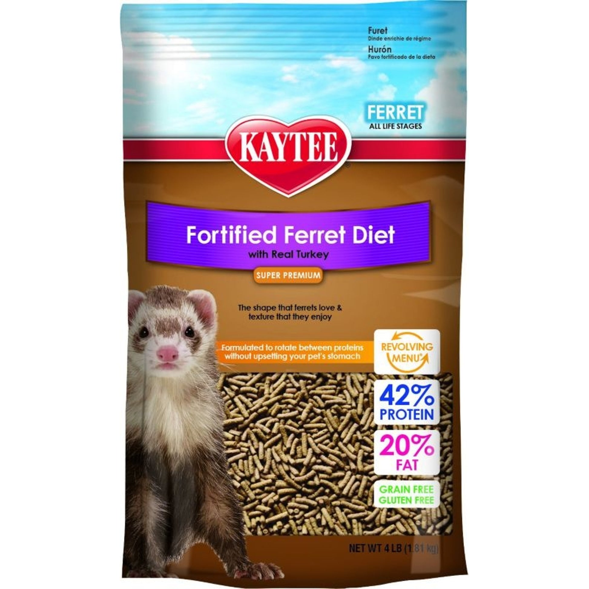 Kaytee Fortified Ferret Diet 4 Lb Chicken