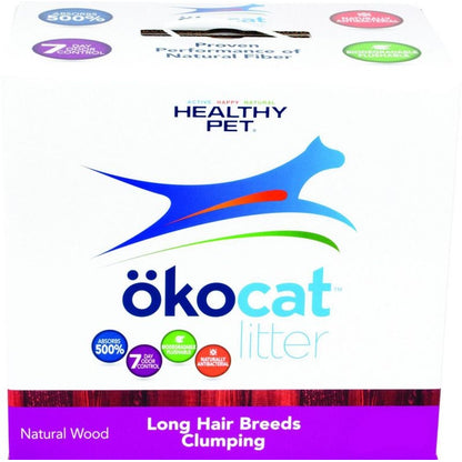 Okocat Nat Wood Cat Litter Long Hair 13.5lb
