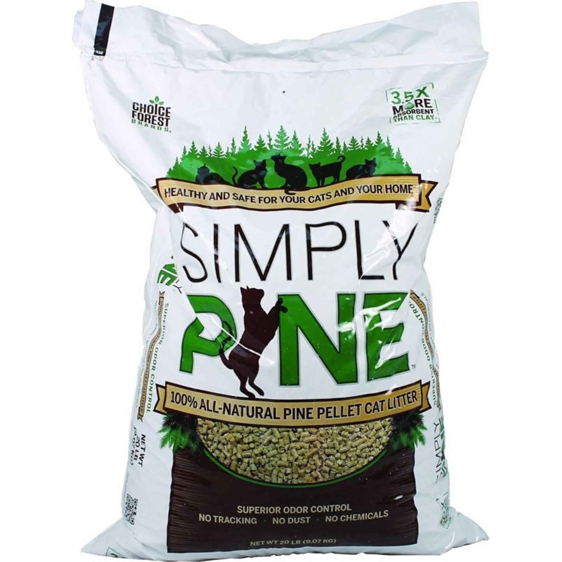 Simply Pine Pellet Cat Litter 20 Lb