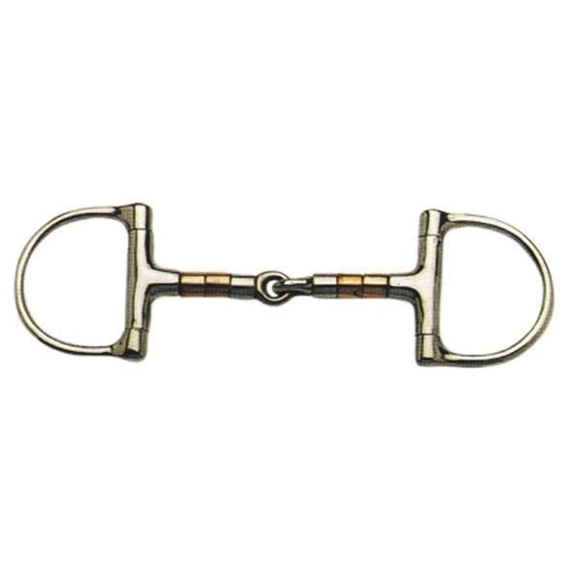 Korsteel Copper/Steel Rollers Jointed Dee Snaffle