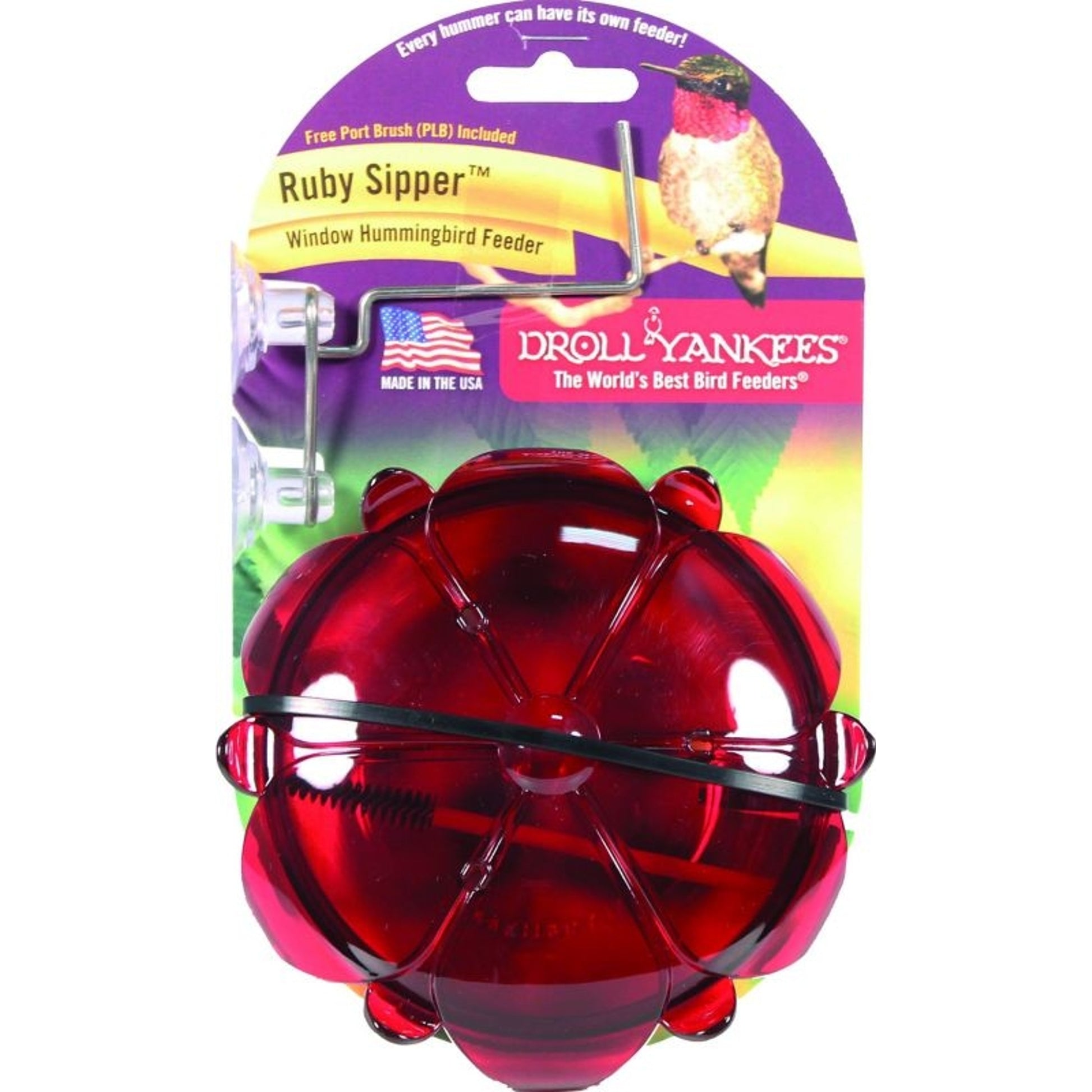 Ruby Sipper Hanging Hummingbird Feeder 5oz Ruby