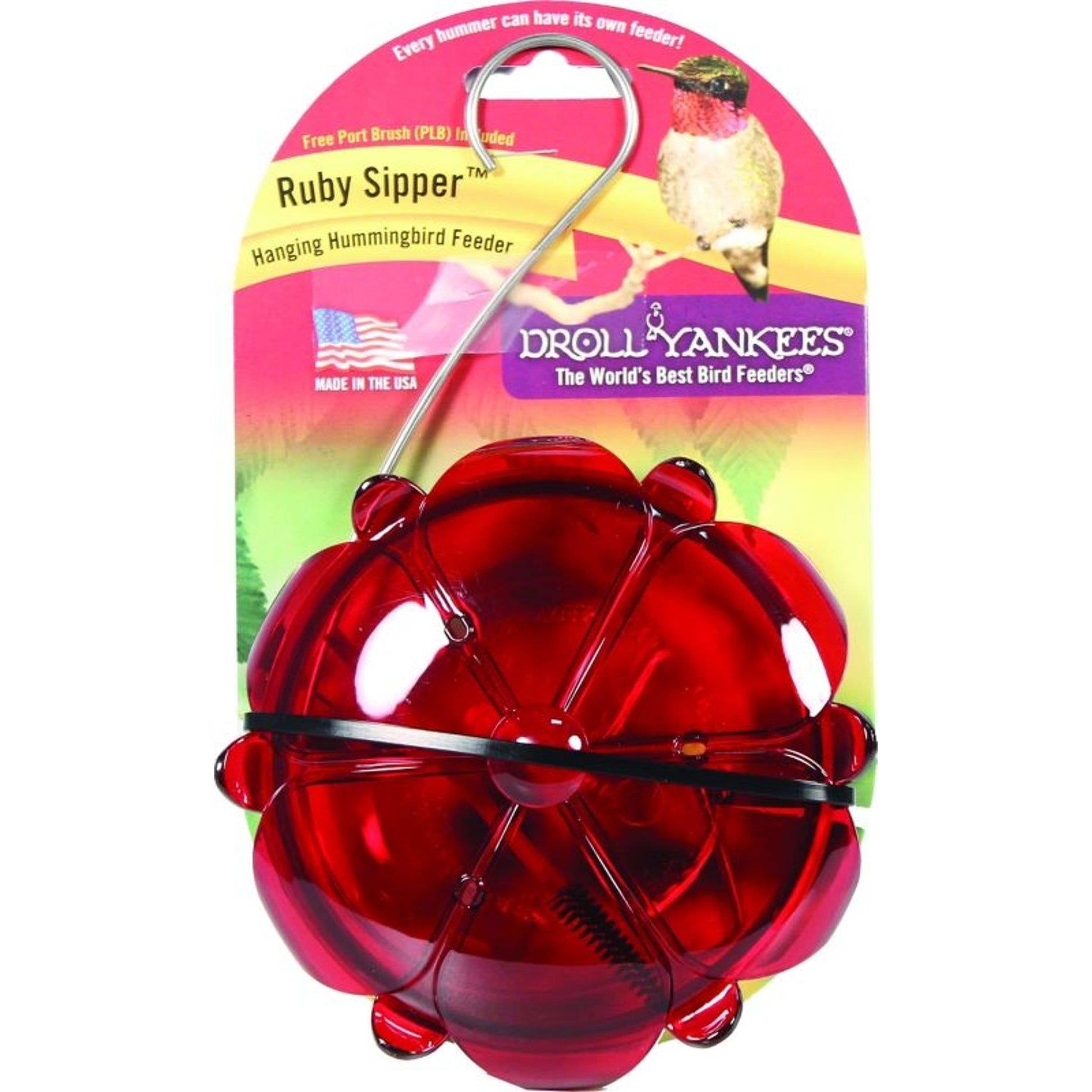 Ruby Sipper Window Hummingbird Feeder 5oz Red