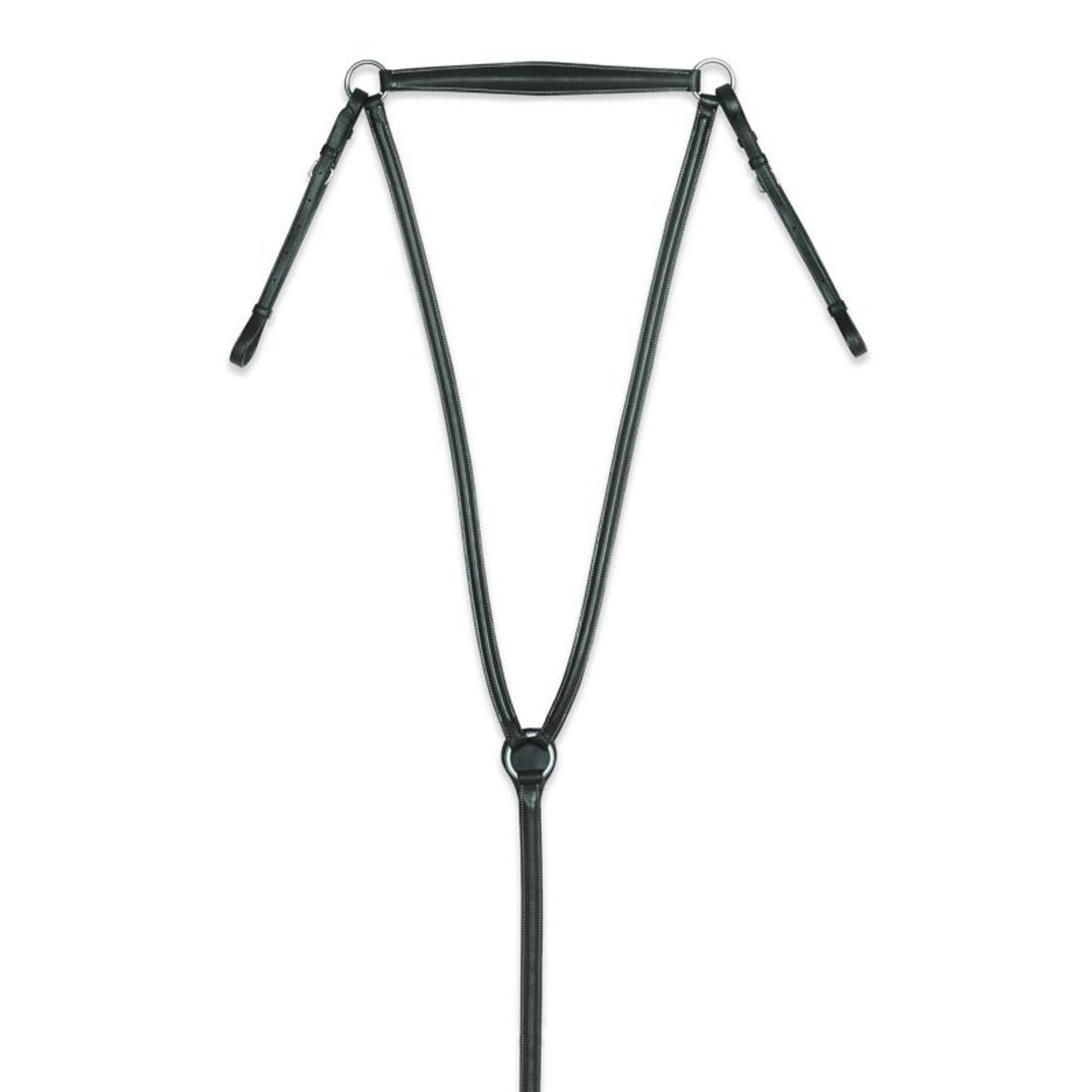 Camelot Plain Raised Breastplate Horse Black