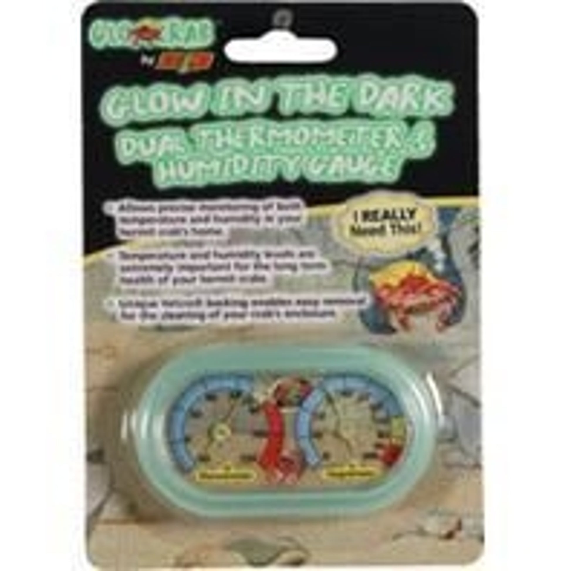 Hermit Crab Thermometer/Humidity Gauge Glow