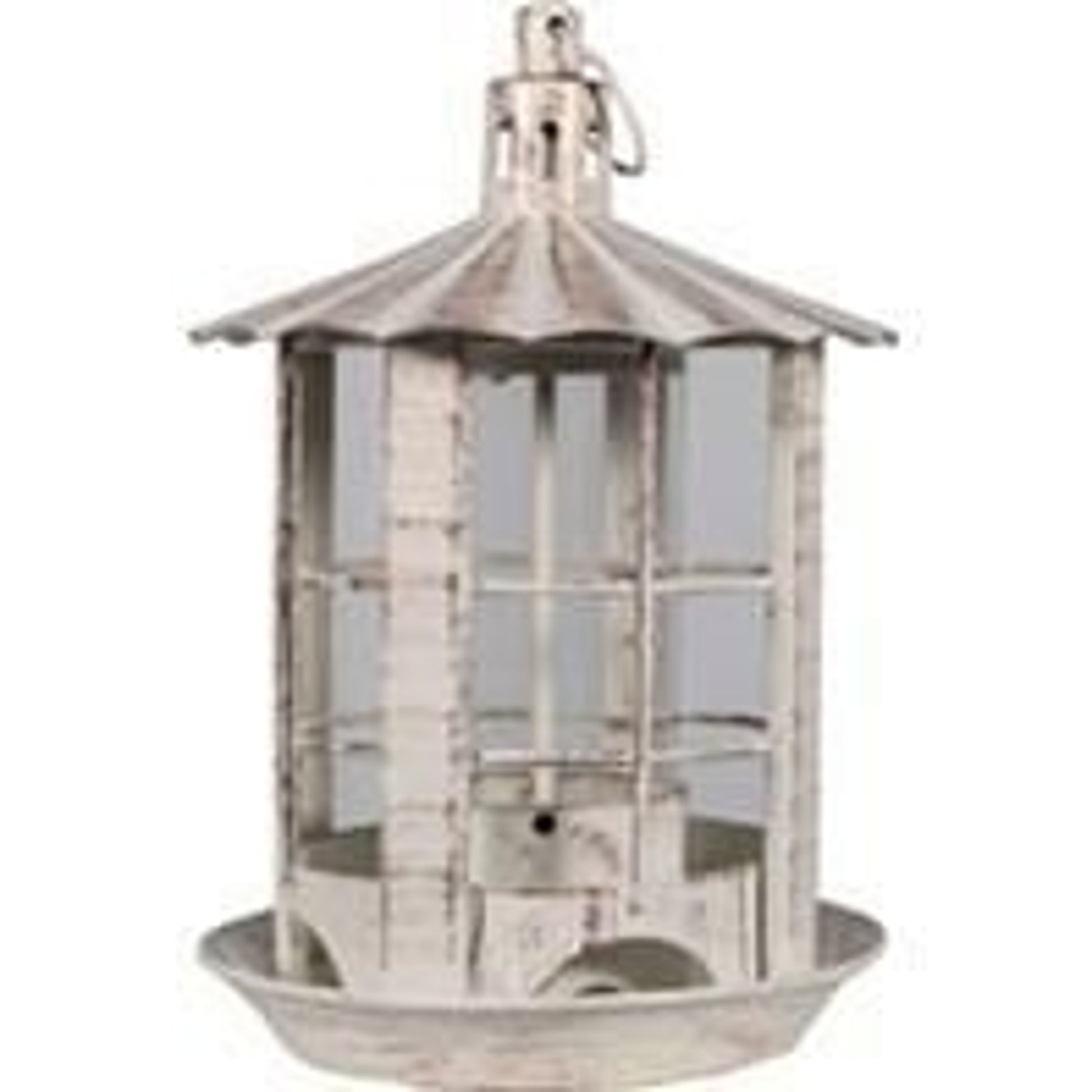 Parkview Lantern Feeder 7.13x7.13x10.75 White