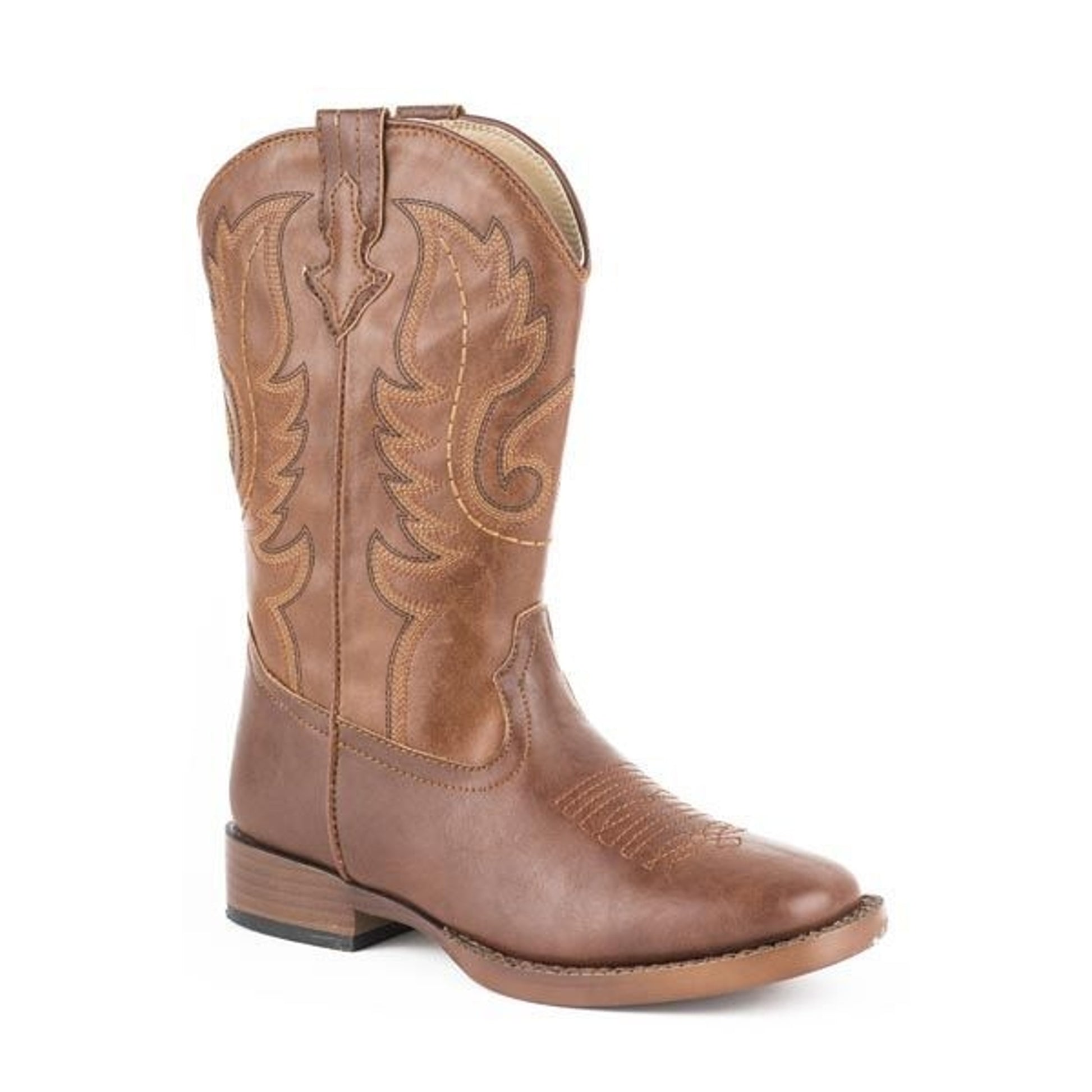 Roper Boy Kid Texson Square Toe Western Boot 1 Br