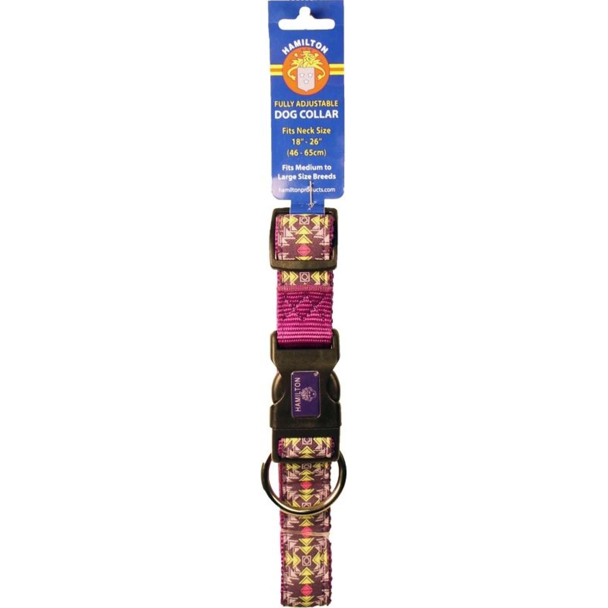 Ribbon Overlay Adjustable Dog Collar 5/8x12-18 Ppl