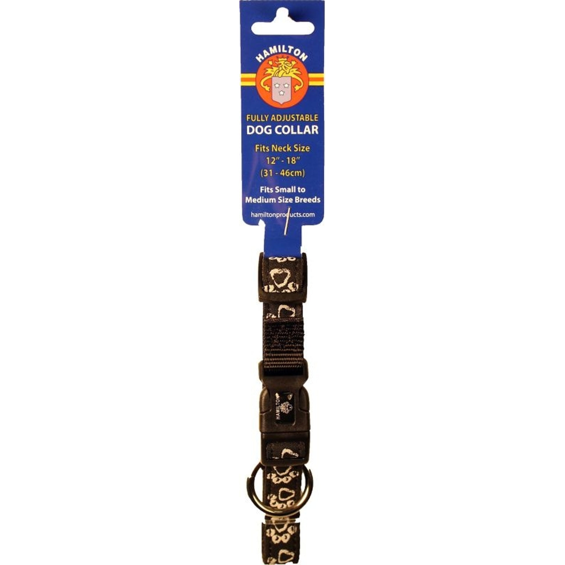 Ribbon Overlay Adj Dog Collar 5/8x12-18 ChalkPasBk