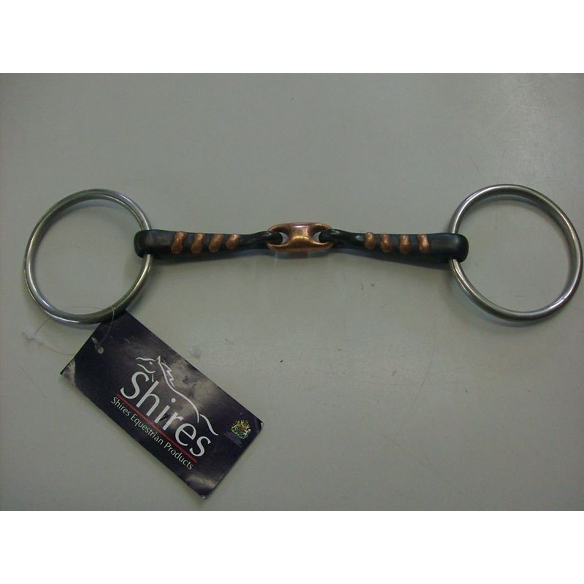Shires Copper Sweet Iron Snaffle Bit Raised Rib