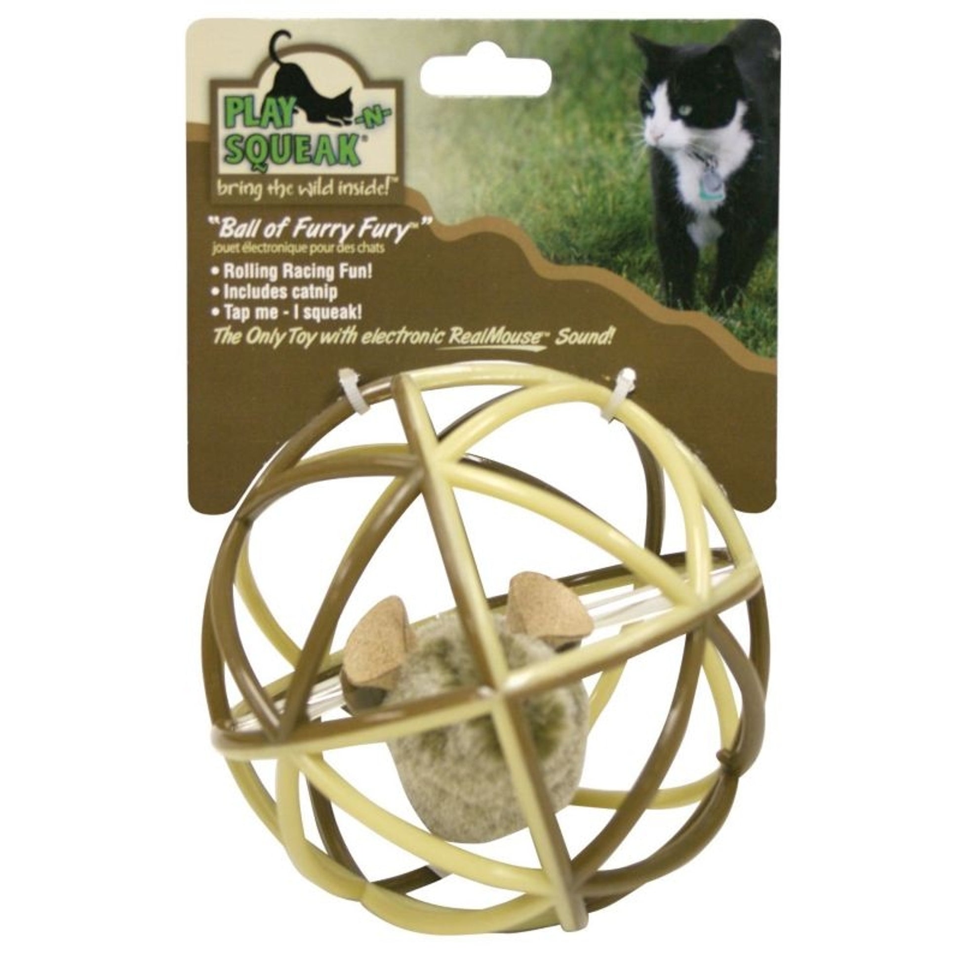 Our Pets Play-N-Squeak Floor Toys Furry Fury