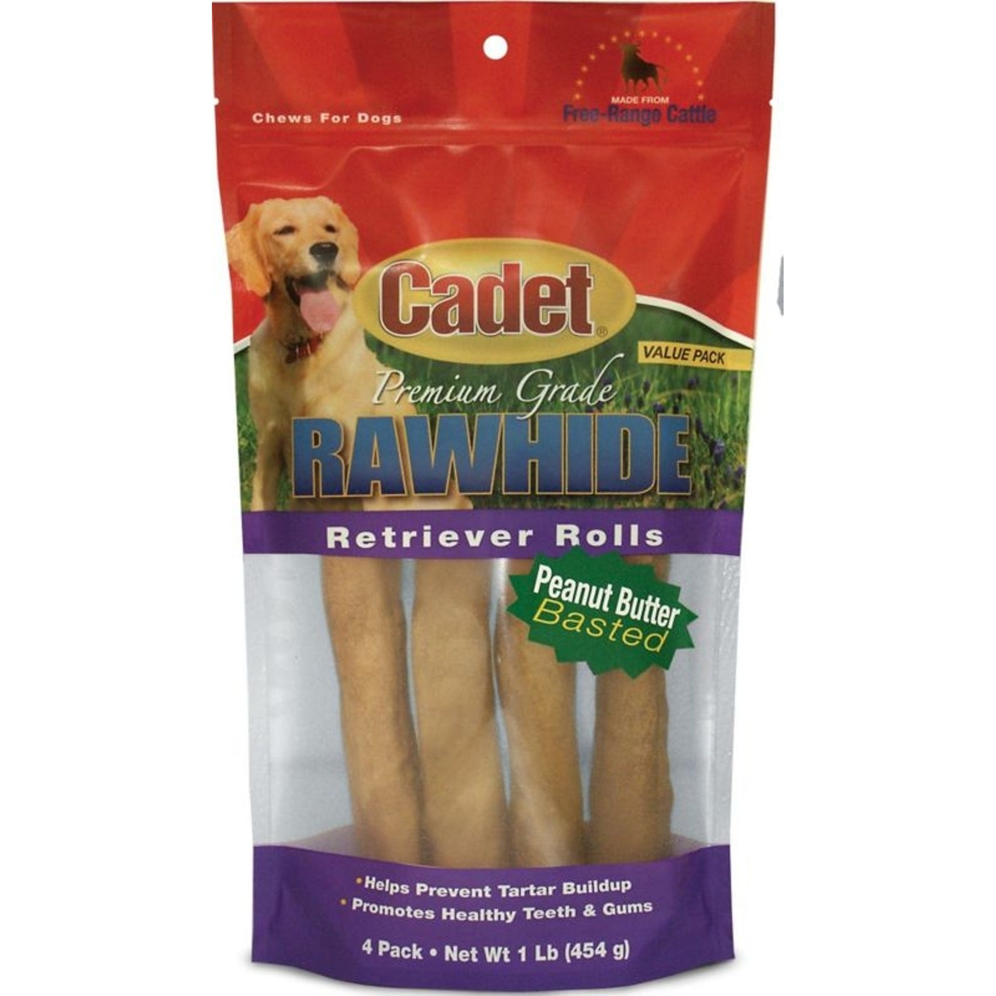 Cadet Rawhide Retriever Rolls Value Pk 1 lb 10 Pnb