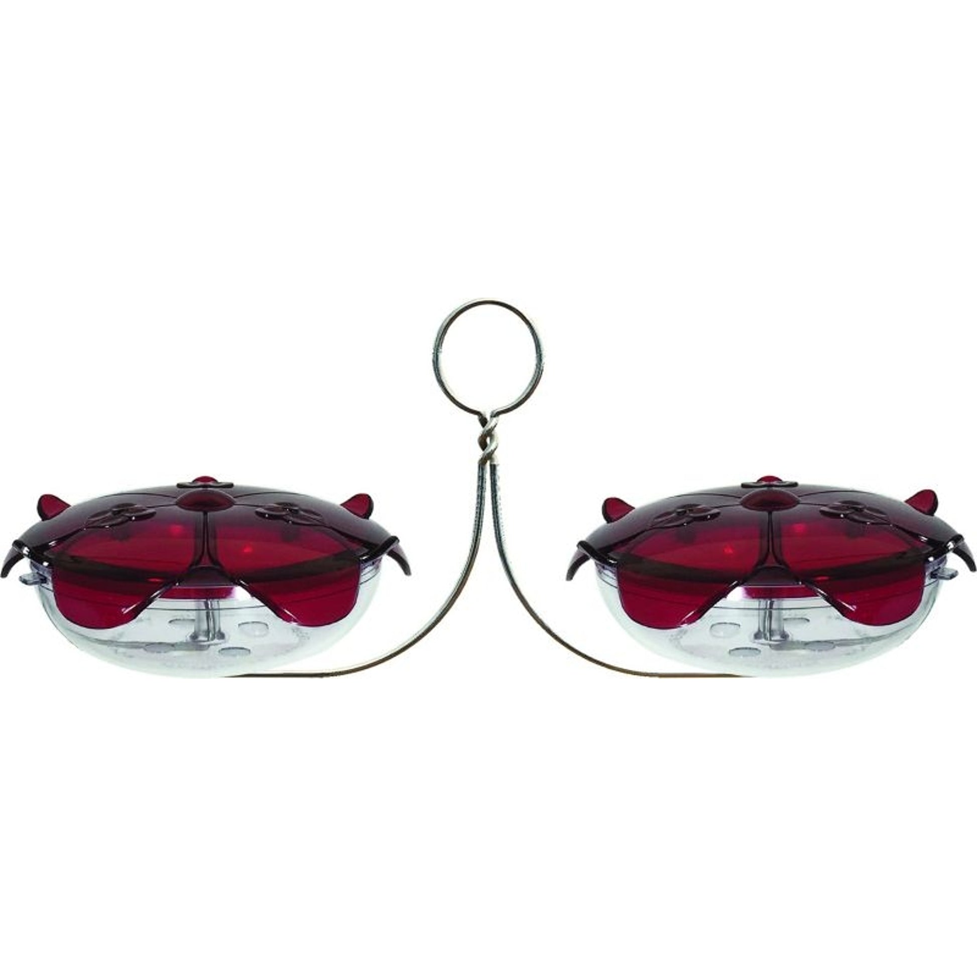 Droll Ruby Sipper Duo Hanging Hummingbird Feeder